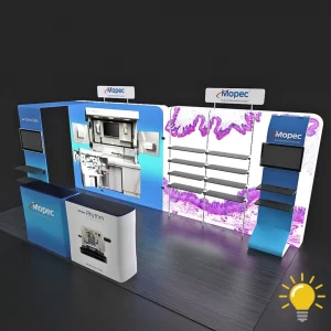 10 X 20 Ft. Backlit Merchandising Display - Mopec
