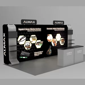 10x20 Backlit Trade Show Booth Display- Almax