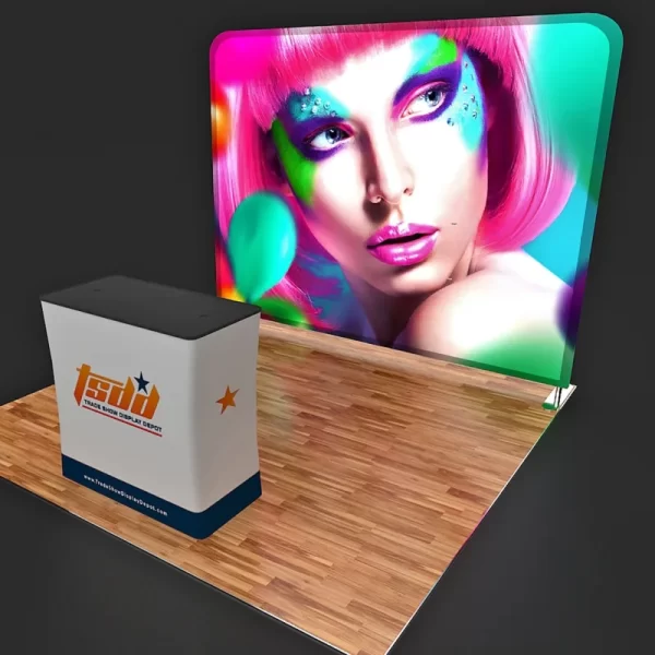 10ft Color Wave Trade Show Booth [KIT] - Trade Show Display Depot