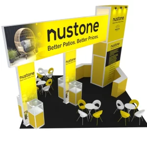 20x20 Trade Show Booth Display - Nustone