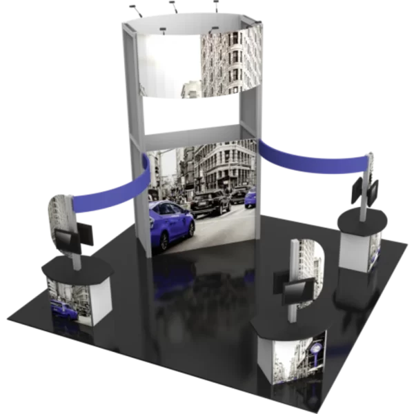 20 X 20 HYBRID PRO MODULAR ISLAND KIT 17 - Trade Show Display Depot