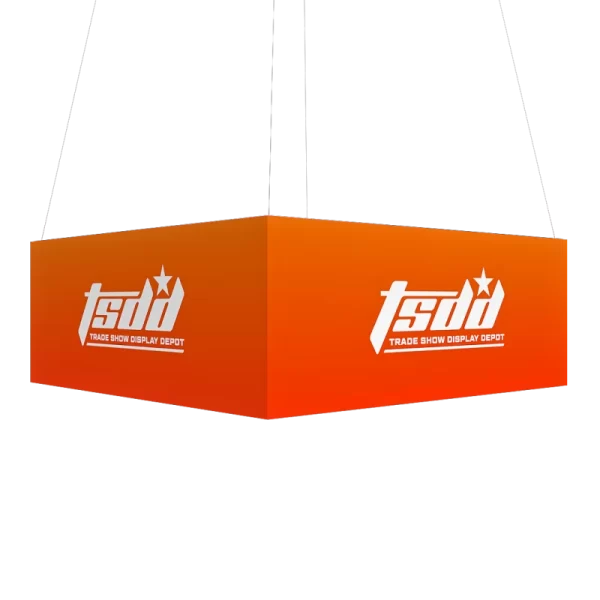 Square Hanging Sign - Double Sided - 8ft x 42 inch - Trade Show Display ...