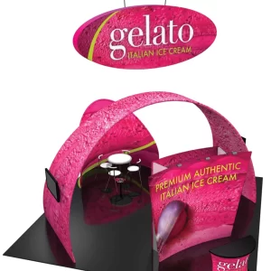 FUSION 20X20 TENSION FABRIC TRADE SHOW ISLAND KIT 02