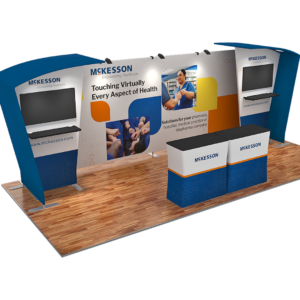 10 X 20 Custom Merchandising and Garment Exhibit Booth