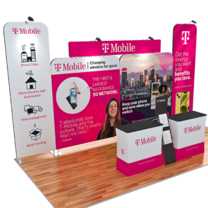 10x20 ft Trade Show Booth Super Tower- T Mobile
