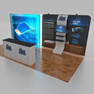 10 ft x 20ft Backlit Media Trade Show Booth