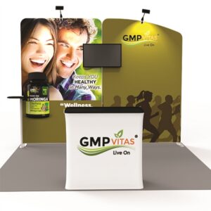 10x10 ft Trade Show Exhibit with Podium - GMP