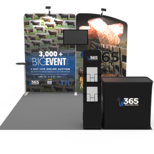 10FT Tension Fabric Display with Monitor Mount - Rolex