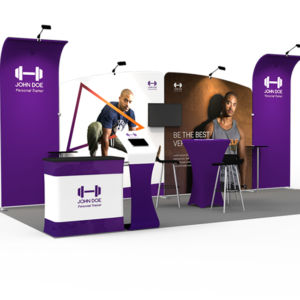 10 x 20 ft Tension Fabric Display John Doe