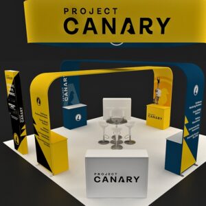 20 X 20 ft Trade Show Booth 16ft Canary