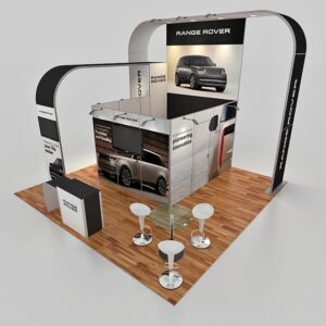 20 X 20 Custom Trade Show Booth - Range Rover