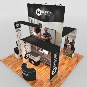 20 X 20Ft Custom Tension Fabric Display Booth-16ft