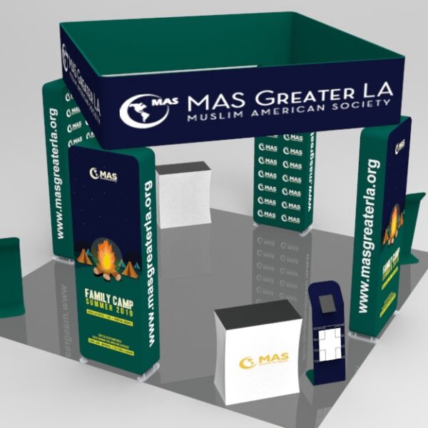 20X20 MAS MODULAR TENSION FABRIC DISPLAY - Trade Show Display Depot