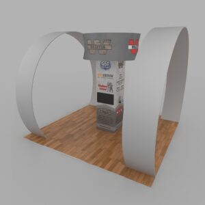 20 X 20 Tower Tension Fabric Trade Show Exhibit Media Kit