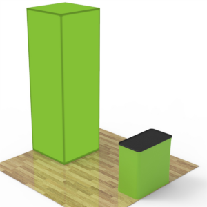 Tower Backlit Trade Show Booth 39" wide x 10ft Tall