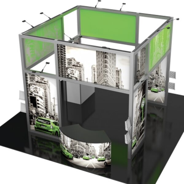 20 X 20 HYBRID PRO MODULAR ISLAND KIT 18 - Trade Show Display Depot