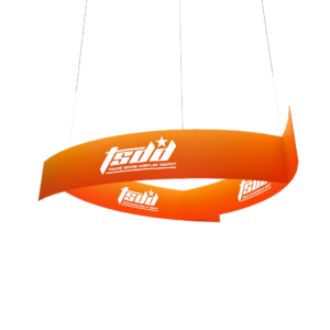 Pinwheel Hanging Sign Double Sided 15ft x 24 in