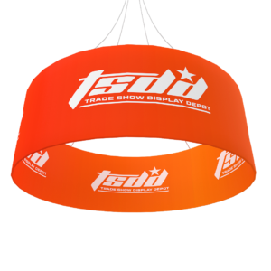 Round Hanging Sign Double Sided- 16ft x 36 inch