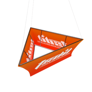 Triangle Hanging Sign - Double Sided - 16ft x 24 in